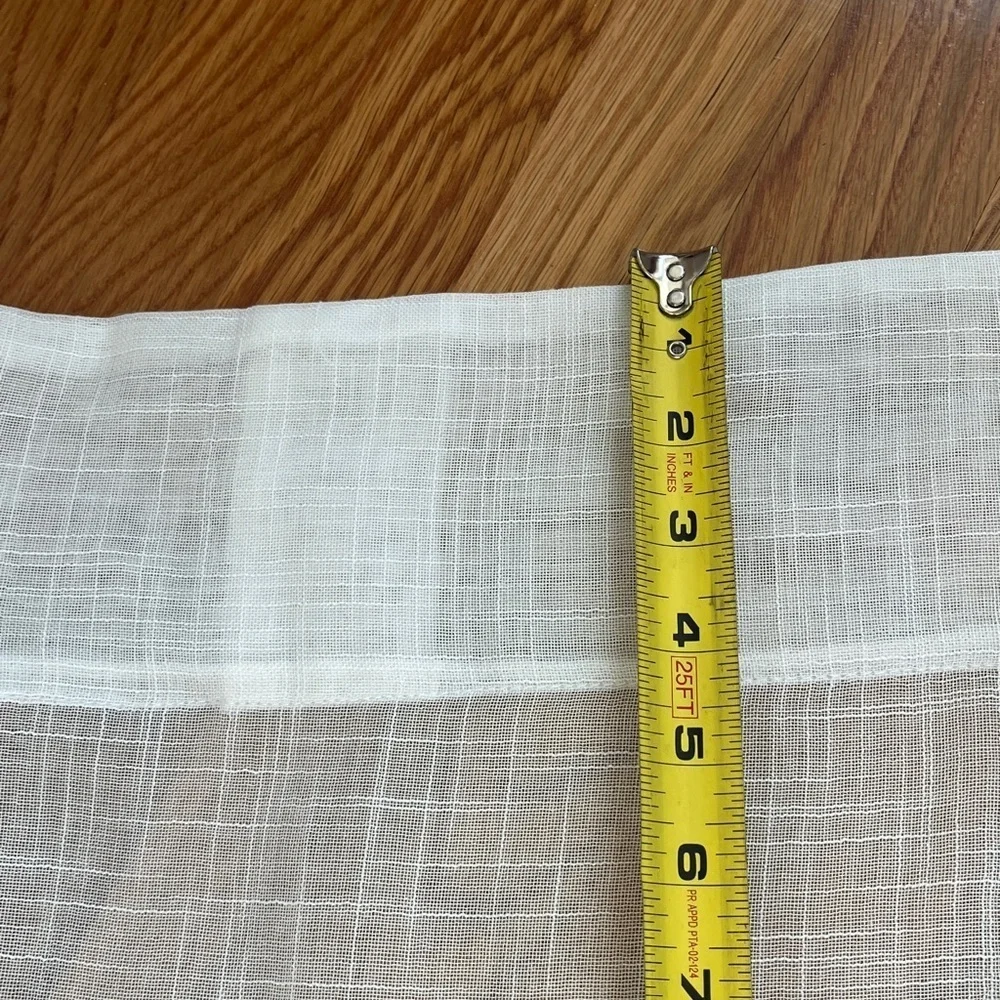Anthropologie Leena Sheer Curtain 50 x 96 Set of 2 NWT